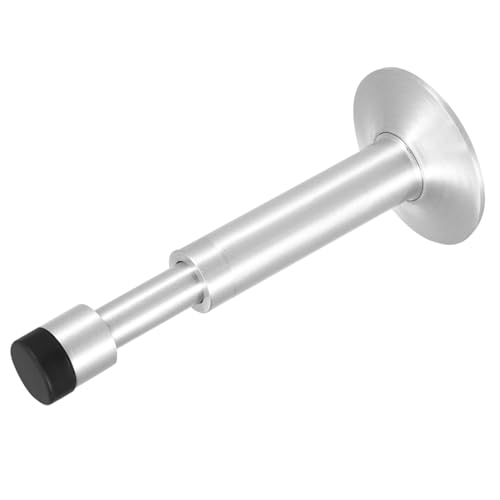 Cabilock 2 Stück Aluminiumlegierung Türstopper Hydraulisch Leise Türpuffer für Bodenschliff Selbstklebend ohne Bohren Stoßdämpfend für Badezimmer glas Innentüren von Cabilock