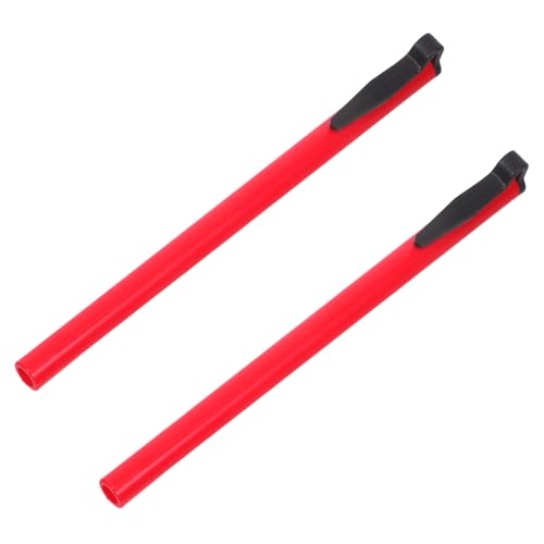 Cabilock 2 Stück Backthermometer -Set Abdeckung für Lebensmittelthermometer Ofentemperaturanzeige Universal-Thermometerclip BBQ-Thermometer-Sondenclip Ofen -Thermometer -Clip Plastik rot von Cabilock