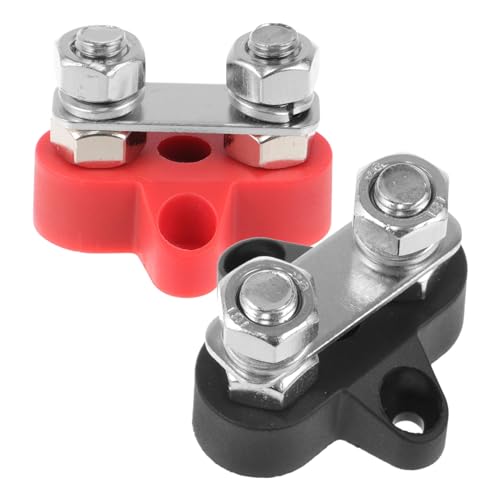 Cabilock 2 Stück Batterie Anschlussblock Teilig Dual Schraubklemmen Terminal Strip aus Messing für Auto Wohnmobil Boot Stabile Stromverteilung und Langlebige Verbindung Cabilock 2 Stück Batterie Anschlussblock Teilig Dual Schraubklemmen Terminal Strip aus Messing für Auto Wohnmobil Boot Stabile Stromverteilung und Langlebige Verbindung von Cabilock