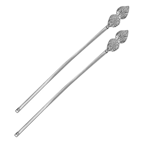 Cabilock 2 Stück Boho Metall Vorhang Raffhalter Legierter Universelle Gardinenhalter für Wohnzimmer Schlafzimmer Büro Kratzfreie Werkzeugfreie Montage Stilvolle Fensterdeko Silber von Cabilock