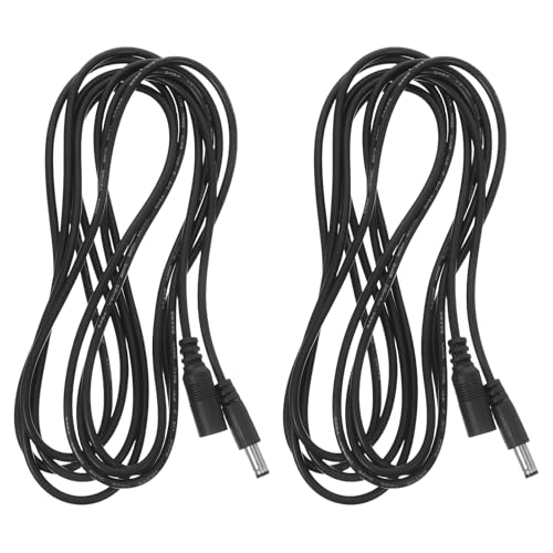 Cabilock 2 Stück DC-Verlängerungskabel 3 Meter: Stabiles Übertragungsstromkabel von Stecker auf Buchse – für -LED-Lichtüberwachungssystem von Cabilock
