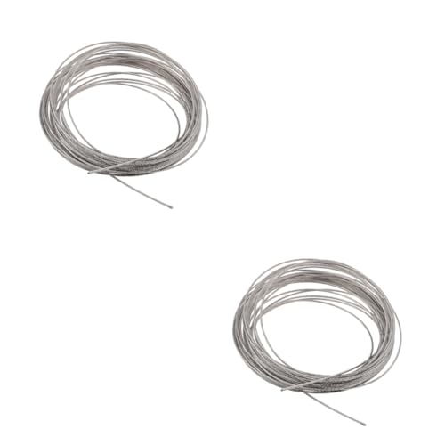 Cabilock 2 Stück Drahtseil Rostfrei für Outdoor Anwendungen Kleidungstrocknen Beleuchtung Zaun Diy Projekte Stabil Korrosionsbeständig Langlebig Cabilock 2 Stück Drahtseil Rostfrei für Outdoor Anwendungen Kleidungstrocknen Beleuchtung Zaun Diy Projekte Stabil Korrosionsbeständig Langlebig von Cabilock