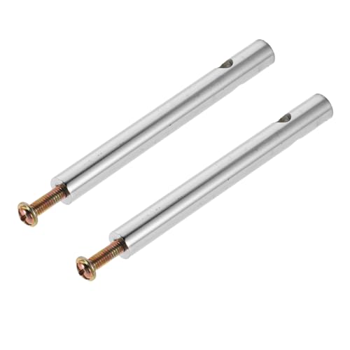 Cabilock 2 Stück Edelstahl Möbelverbinder Rundrohr Geländerstützen mit Durchgehendem Zylinderdesign Stabile Handlaufverbindung für Indoor Möbel Vielseitig für Weinregal und Hausdekor von Cabilock