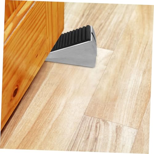 Cabilock 2 Stück Einstellbarer Türkeil aus Edelstahl mit Feder Schwerer Türstopper für Boden Rutschfest Robust und Kratzfest Einfache Montage ohne Bohren für Hotels und Zuhause von Cabilock