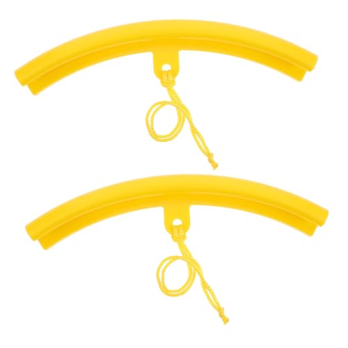 Cabilock 2 Stück Felgenschutz Gelb aus Dickem Verschleißfestem Material für Auto und Motorrad Kratzfeste Montagehilfe für Reifenwechsel Passend Einfache Installation Langlebiger Radschutz von Cabilock