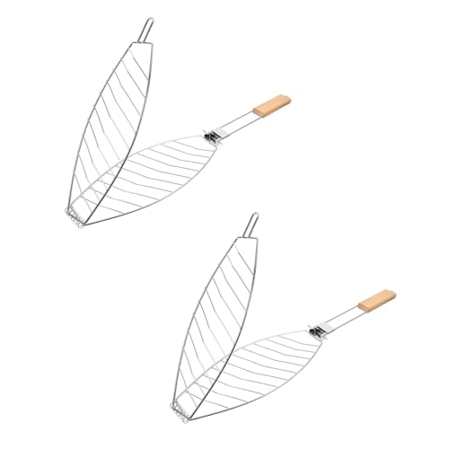 Cabilock 2 Stück Fischkorb Zum Grillen Fischkäfig Zum Grillen Edelstahl Grillrost Fisch Bbq Rack Faltbarer Fischkorb Grillwerkzeuge Für Den Außengrill Fisch Grillkorb Silber Cabilock 2 Stück Fischkorb Zum Grillen Fischkäfig Zum Grillen Edelstahl Grillrost Fisch Bbq Rack Faltbarer Fischkorb Grillwerkzeuge Für Den Außengrill Fisch Grillkorb Silber von Cabilock