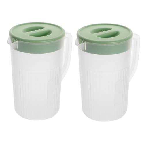 Cabilock 2 Stück Großer Kühlschrank Wasserkrug mit Deckel Hitzebeständiger Getränkebehälter für Tee Saft Eistee Transparenter Wasserbehälter für Kühle Sommergetränke Teiliges Cabilock 2 Stück Großer Kühlschrank Wasserkrug mit Deckel Hitzebeständiger Getränkebehälter für Tee Saft Eistee Transparenter Wasserbehälter für Kühle Sommergetränke Teiliges von Cabilock