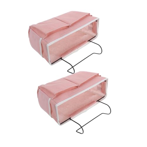 Cabilock 2 Stück Hängende Stoff Betttaschen mit Taschen Vielseitiger Nachttisch Organizer für Bücher Magazine und Kleinigkeiten Robuste Aufbewahrungstasche für Studentenwohnheim Hochbett von Cabilock