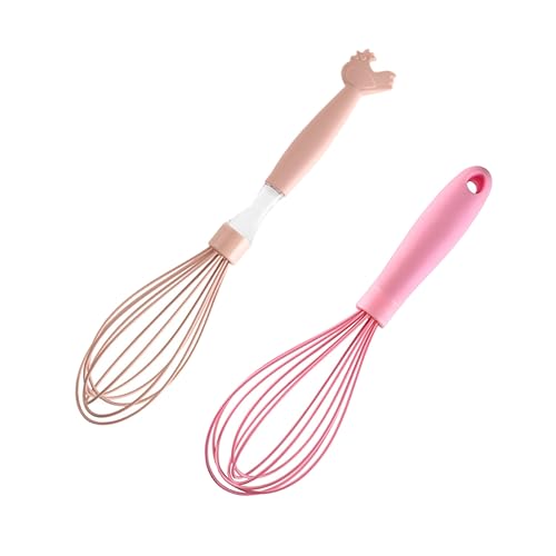 Cabilock 2 Stück Handmixer aus Silikon Kreativer Eierquirl für Haushalt Ergonomisch zum von Eiern Teig und Langlebig und Einfach zu Bedienen von Cabilock
