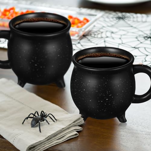 Cabilock 2 Stück Hexen Wicca Keramik Schwarz Becher Tassen Neuheit Latte Servieren Für Milchgetränke Ml Geformt Brauen Party Tischplatte Hexerei Hexerei Dekoration Liefert von Cabilock