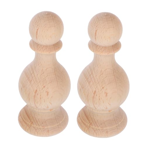 Cabilock 2 Stück Holz Endstücke für Bettpfosten Dekorative Holz Finials für Heimdekoration Cabilock 2 Stück Holz Endstücke für Bettpfosten Dekorative Holz Finials für Heimdekoration von Cabilock