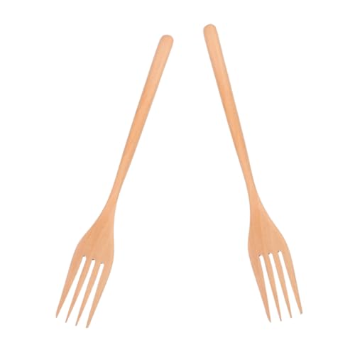 Cabilock 2 Stück Holzgabeln Lange Griffe Robuste Holzsalatgabeln zum Kochen und Servieren Wiederverwendbare Obstgabeln für Pasta Salate Vielseitige Küchenutensilien aus Natürlichem Holz Cabilock 2 Stück Holzgabeln Lange Griffe Robuste Holzsalatgabeln zum Kochen und Servieren Wiederverwendbare Obstgabeln für Pasta Salate Vielseitige Küchenutensilien aus Natürlichem Holz von Cabilock