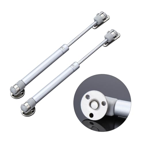 Cabilock 2 Stück Hydraulische Gasdruckstreben Schwerlast Liftstütze für Möbeltüren Küchenschränke Öffnungswinkel Metall Satin Silber mit Dämpfung und Einfacher Montage von Cabilock