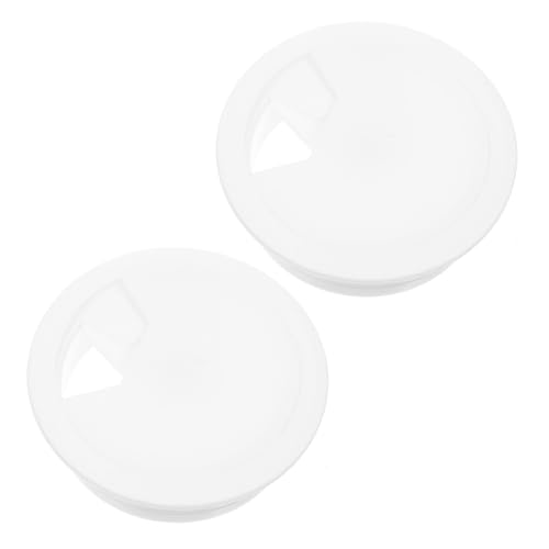 Cabilock 2 Stück Kabeldurchführung Runde Kabellochabdeckung für Schreibtisch Büro Computer Tisch Kabelmanagement Einfache Installation Weiß von Cabilock