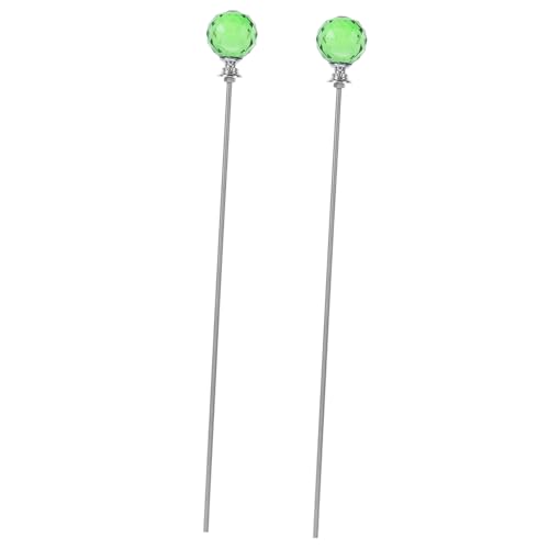 Cabilock 2 Stück Kristall Gartenstecker mit Metallstab und Kristallkugel Einzelner Pflanzenhalter für Tomaten Orchideen und Indoor-Pflanzen DIY Dekoration und Fairytale Beetstütze von Cabilock