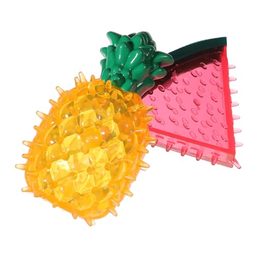 Cabilock 2 Stück Kühlbares Hundespielzeug aus Langlebigem Sicherem mit Beißfunktion und Zahnreinigung Fruchtförmig Ananas Wassermelone für Stressreduzierendes Kauen im Sommer Cabilock 2 Stück Kühlbares Hundespielzeug aus Langlebigem Sicherem mit Beißfunktion und Zahnreinigung Fruchtförmig Ananas Wassermelone für Stressreduzierendes Kauen im Sommer von Cabilock