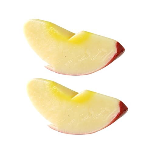 Cabilock 2 Stück Künstliche Apfelscheiben aus Langlebigem PVC Realistische Leichte Apfel Deko für Küche Party und Schadstofffrei Widerstandsfähig gegen Verformung und Farbverblassen Cabilock 2 Stück Künstliche Apfelscheiben aus Langlebigem PVC Realistische Leichte Apfel Deko für Küche Party und Schadstofffrei Widerstandsfähig gegen Verformung und Farbverblassen von Cabilock