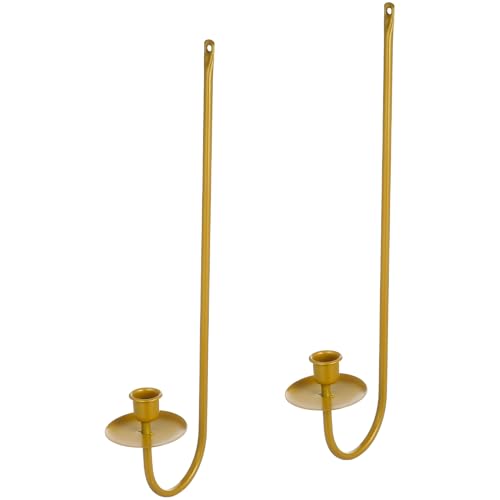 Cabilock 2er-Pack Kerzenleuchter Aus Metall Wandhalterung Kerzenhalter Elegante Dekorative Für Zuhause von Cabilock