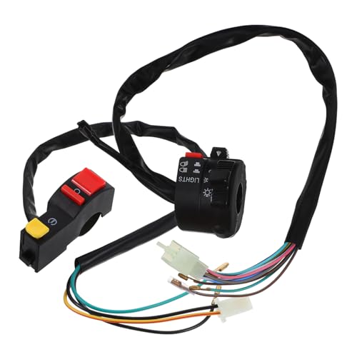 Cabilock 2 Stück Motorrad Lenkerschalter Teiliges Verstellbarer Druckknopf Schalter für Blinker Hupe Vielseitig Kompatibel Robuste Bauweise Einfache Montage für Diverse Motorradmodelle Cabilock 2 Stück Motorrad Lenkerschalter Teiliges Verstellbarer Druckknopf Schalter für Blinker Hupe Vielseitig Kompatibel Robuste Bauweise Einfache Montage für Diverse Motorradmodelle von Cabilock