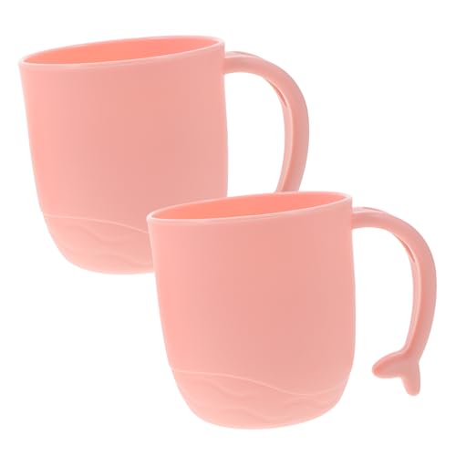 Cabilock 2 Stück Mundspülbecher mit Unzerbrechlichem Delfin Griff Stapelbar Praktische Badezimmerbecher für Zahnbürsten und Tägliche Mundpflege Cabilock 2 Stück Mundspülbecher mit Unzerbrechlichem Delfin Griff Stapelbar Praktische Badezimmerbecher für Zahnbürsten und Tägliche Mundpflege von Cabilock