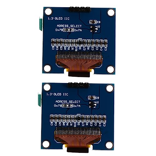 Cabilock 2 Stück OLED Display LCD Bildschirm Selbstleuchtend Hoher Ic Kommunikation Pin Blau Kompatibel Mikrocontrollern Cabilock 2 Stück OLED Display LCD Bildschirm Selbstleuchtend Hoher Ic Kommunikation Pin Blau Kompatibel Mikrocontrollern von Cabilock