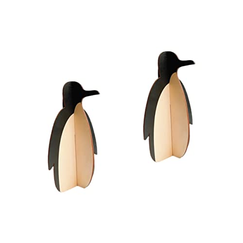 Cabilock 2st Pinguin Brillengestell Tier Holz Brille Brillenhalter Brillenständer Nachttisch Organizer Frauen Ständer Für Brillengestell Figurenregal Kind Hölzern Glas Dekorationen von Cabilock