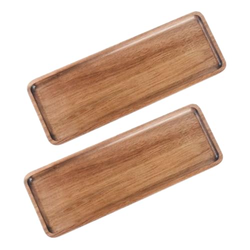 Cabilock 2 Stück Rechteckiges Holztablett aus Akazienholz Multifunktionales Serviertablett für Frühstück Snacks Obst und Getränke Stabile Verarbeitung für Küche Party und Picknick Cabilock 2 Stück Rechteckiges Holztablett aus Akazienholz Multifunktionales Serviertablett für Frühstück Snacks Obst und Getränke Stabile Verarbeitung für Küche Party und Picknick von Cabilock
