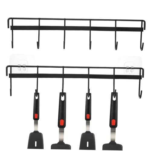 Cabilock 2 Stück Robuste Küchenaufbewahrung Haken aus Eisen mit Klebender Wandhalterung Platzsparender Utensilienhalter ohne Bohren Vielseitig für Küchenutensilien und Kleine Töpfe Cabilock 2 Stück Robuste Küchenaufbewahrung Haken aus Eisen mit Klebender Wandhalterung Platzsparender Utensilienhalter ohne Bohren Vielseitig für Küchenutensilien und Kleine Töpfe von Cabilock