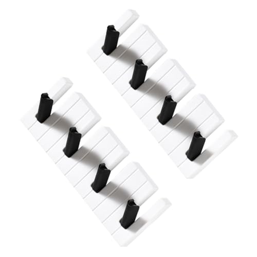 Cabilock 2 Stück Schwarze Weiße Klavier tasten Hakenleiste Bohrfreie Wandhaken mit Starker Tragkraft Vielseitiger Aufbewahrungsorganizer für Kleidung Handtücher Schlüssel im Bad und Zimmer Cabilock 2 Stück Schwarze Weiße Klavier tasten Hakenleiste Bohrfreie Wandhaken mit Starker Tragkraft Vielseitiger Aufbewahrungsorganizer für Kleidung Handtücher Schlüssel im Bad und Zimmer von Cabilock