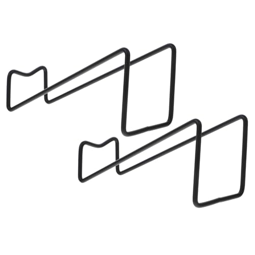Cabilock 2 Stück Schwarzer Metall Weinflaschenhalter Weinregal für Tischplatte Multifunktionaler Stabiler Flaschenständer mit Modernem Design Vielseitig Einsetzbar für Zuhause und von Cabilock