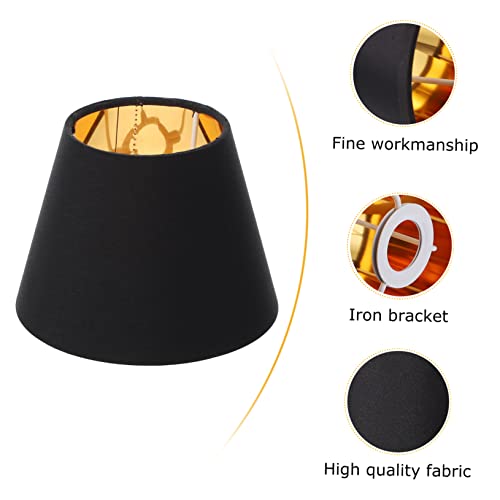 Cabilock 2 Stück Stoff Lampenschirm Staubdichter Ersatzschirm für Kronleuchter Wandleuchte und Stehlampe Weiches Lichtschutzschirm für Wohnzimmer und Esszimmer Retro Design von Cabilock