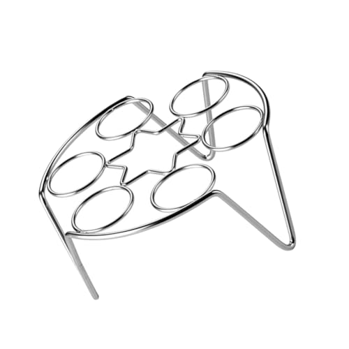 Cabilock 2 Stück Teiliges Dampfei Gestell Multifunktionaler Eierhalter für Niedrigfuß Design zum Dämpfen von Eiern Gemüse und Lebensmittelechtes Material Spülmaschinenfest von Cabilock