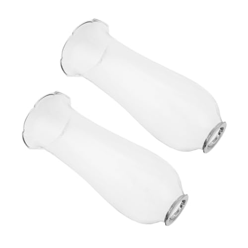 Cabilock 2 Stück Teiliges Glas Windschutz Kerzenhalter Klare Hurricane Lampenschirme aus Glas Winddicht und Passend für Outdoor Camping Picknick und Patio Beleuchtung Cabilock 2 Stück Teiliges Glas Windschutz Kerzenhalter Klare Hurricane Lampenschirme aus Glas Winddicht und Passend für Outdoor Camping Picknick und Patio Beleuchtung von Cabilock