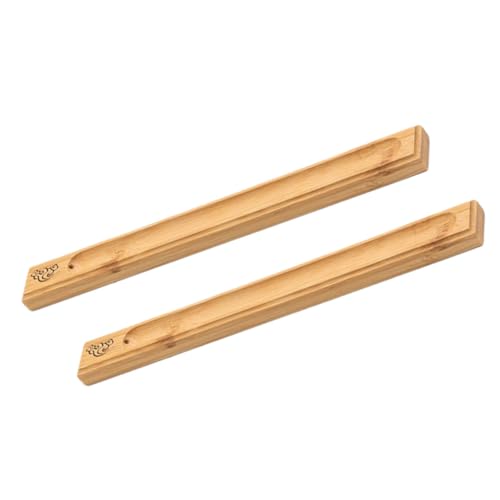 Cabilock 2 Stück Teiliges Holz Räucherstäbchenhalter mit Praktischer Räuchergefäßhalter für Zuhause Dekoratives Holz Design Leicht zu Reinigen für Yoga Spa Garten und Büro von Cabilock