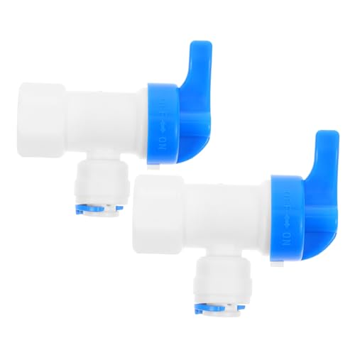 Cabilock 2 Stück Teiliges Kugelhahn für Wasserspeichertank Druckbeständig Auslaufsicher Langlebig Schnell Verbindbar Geeignet für Umkehrosmose und Wasserfiltersysteme von Cabilock