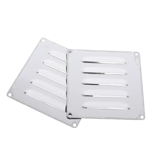 Cabilock 2 Stück Teiliges Lüftungsgitter für Feuerstellen Quadratisches Ventilationspaneel mit Optimiertem Hitzebeständig Langlebig für Outdoor Feuerstellen Grill und Heizungen von Cabilock