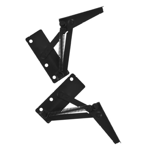 Cabilock 2 Stück Teiliges Möbel faltscharnier aus Kaltgewalztem Stahl Klappbar Robuste Aufklappstütze für Sofa Betten und Stauraum Platzsparend Langlebig Dunkles Design von Cabilock