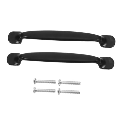 Cabilock 2 Stück Teiliges Möbelgriffe aus Aluminiumlegierung Lochabstand Robuste Schubladengriffe Schwarze Möbelbeschläge Langlebig Modernes Design Einfache Montage Passend für Schränke von Cabilock