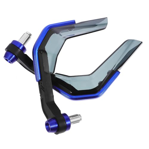 Cabilock 2 Stück Teiliges Motorrad Handguard Windabweisend Passend für Bikes und Motorräder Stilvoller Blauer Lenkerhandschutz Einfache Montage Verbesserter Windschutz und Schutz der Hände von Cabilock