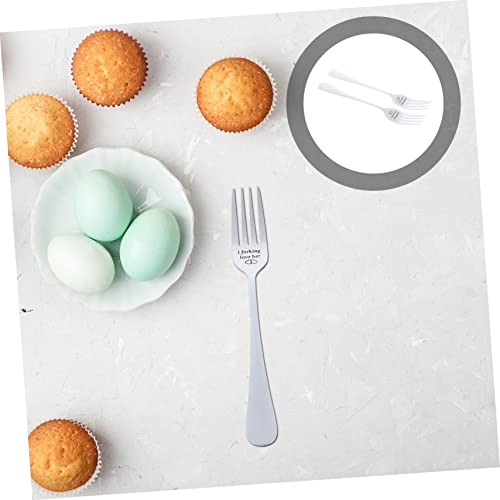 Cabilock 2 Stück Teiliges Multifunktionale Küchen Gabeln Leichte Wiederverwendbare Silberbesteck Gabeln für Obst Dessert Snacks für Restaurant und Zuhause von Cabilock