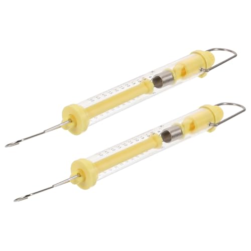 Cabilock 2 Stück Teiliges Newton Kraftmesser mit Dualer Anzeige Zylindrische Federwaage aus Sicherem Material Transparente Anzeige als Lehrmittel für Physikunterricht und Zufällige Farbe von Cabilock