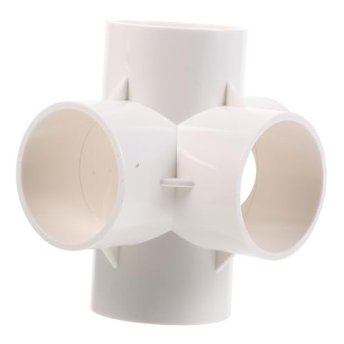 Cabilock 2 Stück Teiliges PVC Wege Winkelverbinder für Gewächshausrahmen Verbindungselement für Gartenzaun DIY PVC Rohr Verbinder Praktische Montage von Cabilock