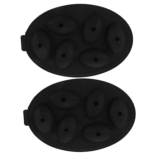 Cabilock 2 Stück Teiliges Silikon Eiskugel Set in Rugby Form Diy Eiswürfelform für Kreative Eiswürfel für Getränke Cocktails und Partys Lebensmittelecht Handwaschbar Auslaufsicher Cabilock 2 Stück Teiliges Silikon Eiskugel Set in Rugby Form Diy Eiswürfelform für Kreative Eiswürfel für Getränke Cocktails und Partys Lebensmittelecht Handwaschbar Auslaufsicher von Cabilock