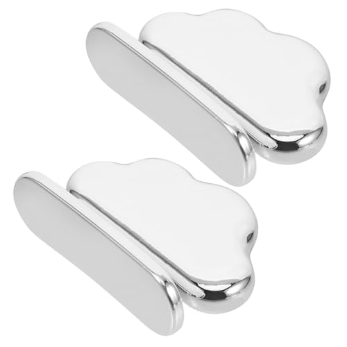 Cabilock 2 Stück Toilettensitzheber aus Silikon Wolkenform Toilettendeckel Hebegriff Selbstklebend Ergonomisch für Badezimmer und Toiletten Hygienisch von Cabilock
