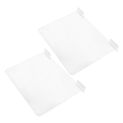 Cabilock 2 Stück Transparente Regaltrenner mit Selbstklebendem Rückseite Robuster Einlegeboden Trenner für Kleiderschrank Büro Schlafzimmer und Schreibtisch Organizer von Cabilock