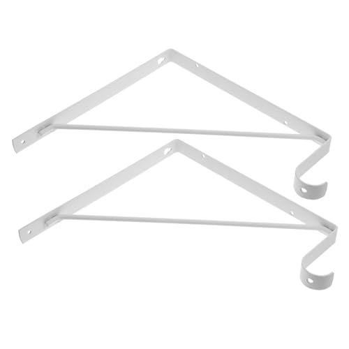 Cabilock 2 Stück Wandmontierte Regalhalterung Stabile Metallregalträger für Vielseitige Anwendungen Jedem Installieren Minimalistische Starke Tragfähigkeit von Cabilock
