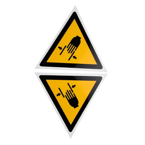 Cabilock 2 Stück Warnhinweis Aufkleber Hand Quetschgefahr Selbstklebend Pp synthetikpapier Langlebig Sichtbar Für Maschinen Sicherheitskennzeichnung Cabilock 2 Stück Warnhinweis Aufkleber Hand Quetschgefahr Selbstklebend Pp synthetikpapier Langlebig Sichtbar Für Maschinen Sicherheitskennzeichnung von Cabilock