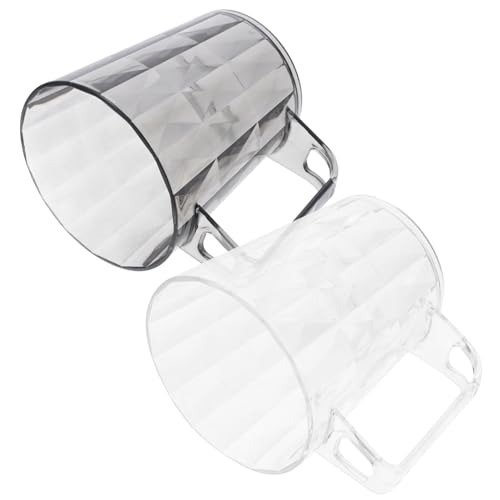 Cabilock 2 Stück Wiederverwendbare Zahnputzbecher aus Kunststoff Transparentes Design für Mundspülung und Trinkwasser für Badezimmer und Täglichen Gebrauch Cabilock 2 Stück Wiederverwendbare Zahnputzbecher aus Kunststoff Transparentes Design für Mundspülung und Trinkwasser für Badezimmer und Täglichen Gebrauch von Cabilock