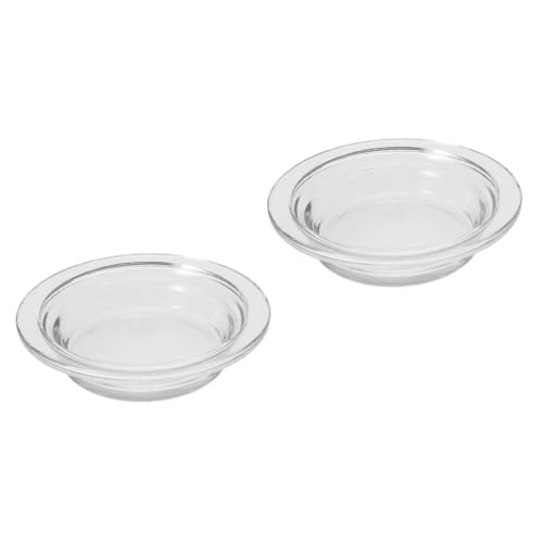 Cabilock 2 Stück Wiederverwendbares Glas-wachstablett Aromatherapie Ersatzglas für Duftlampe Transparent Glatt Robust Einfache Reinigung Cabilock 2 Stück Wiederverwendbares Glas-wachstablett Aromatherapie Ersatzglas für Duftlampe Transparent Glatt Robust Einfache Reinigung von Cabilock
