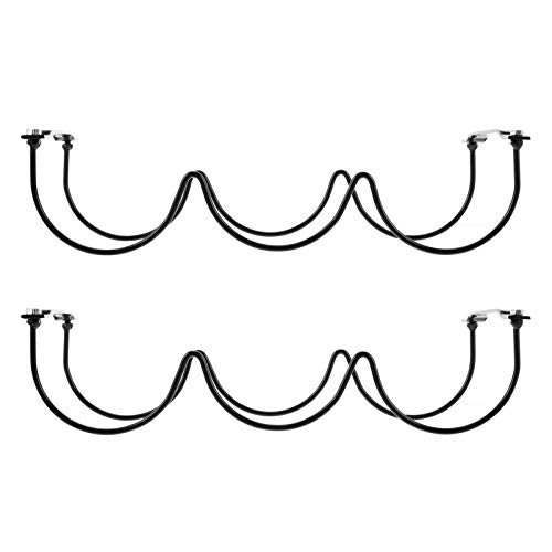 Cabilock 2 Stück Wrought Iron Weinregal Stilvolle Weinflaschenhalterung aus Wandmontage Platzsparend für Weinliebhaber Schwarz Cabilock 2 Stück Wrought Iron Weinregal Stilvolle Weinflaschenhalterung aus Wandmontage Platzsparend für Weinliebhaber Schwarz von Cabilock